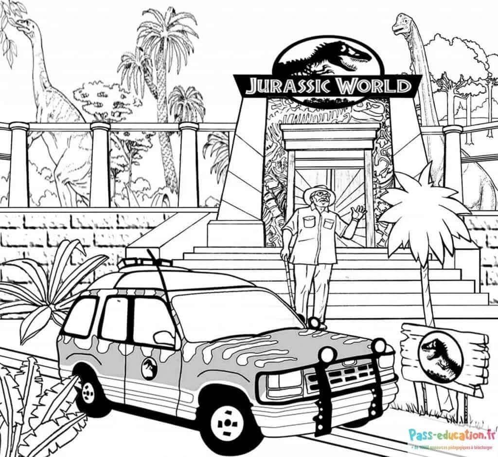 Coloriage Jurassic World à imprimer et colorier