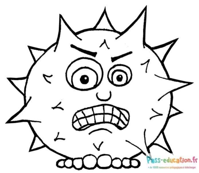 Coloriage Monstre gentil à imprimer et colorier