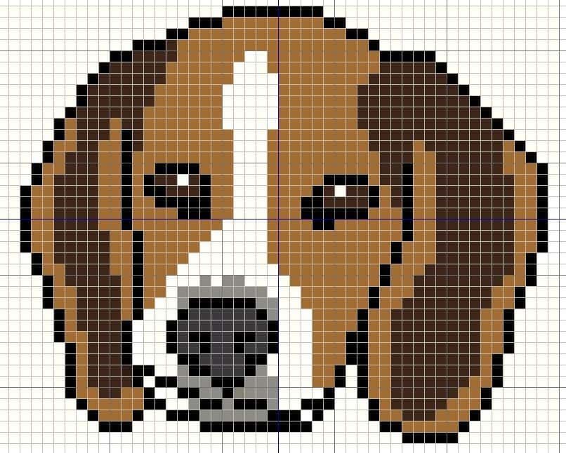 Coloriage Visage de chien à imprimer et colorier