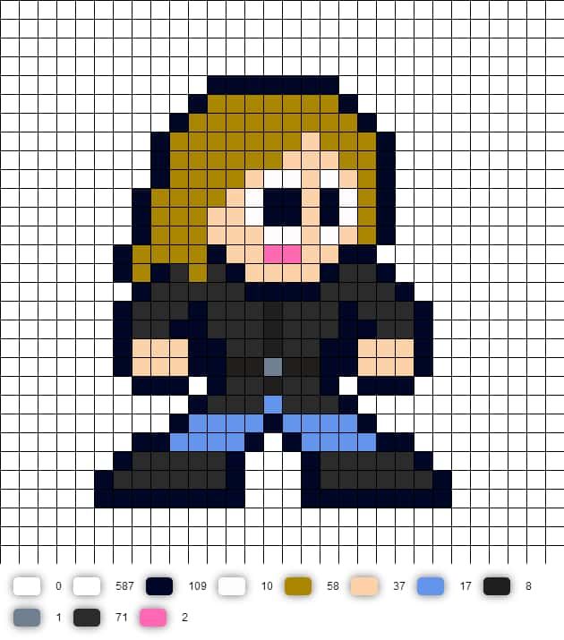 Coloriage Super-héros blond à imprimer et colorier