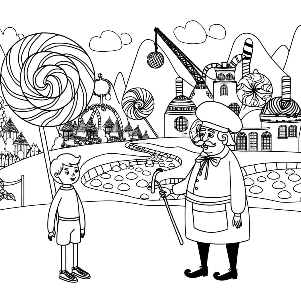 Coloriage Candyland fantastique à imprimer et colorier