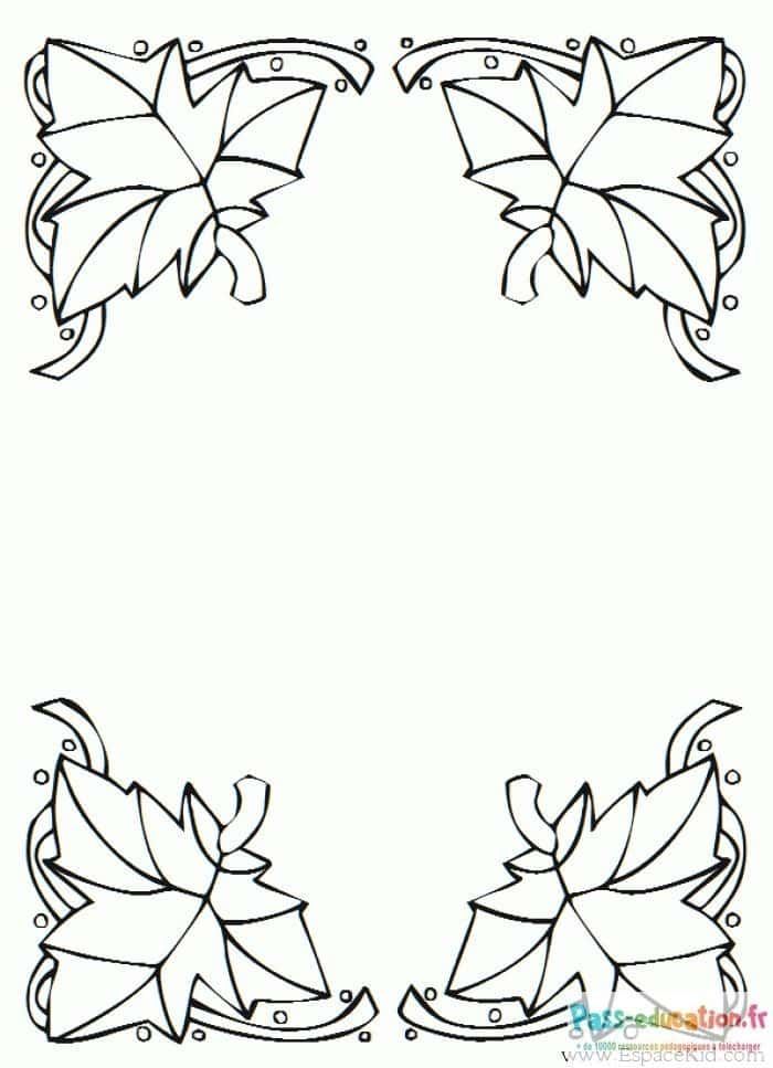 Coloriage Feuilles d'automne à imprimer et colorier