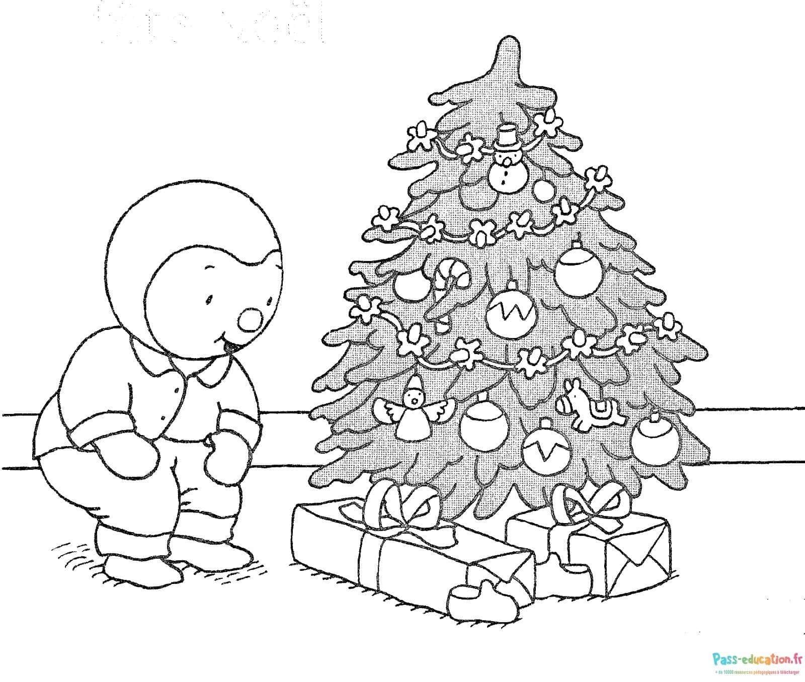 Coloriage Noël en douceur à imprimer et colorier