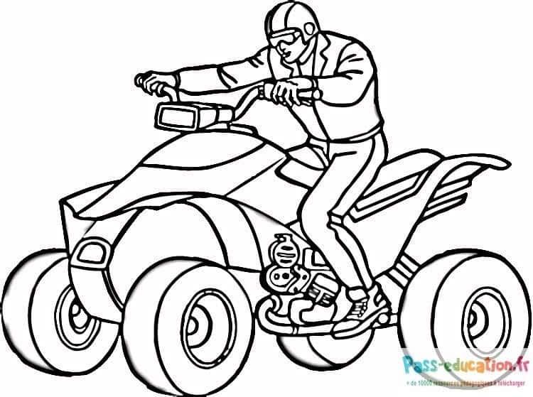 Coloriage Quad à colorier à imprimer et colorier