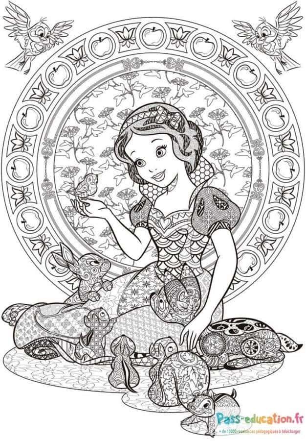 Coloriage Alice au pays des merveilles à imprimer et colorier
