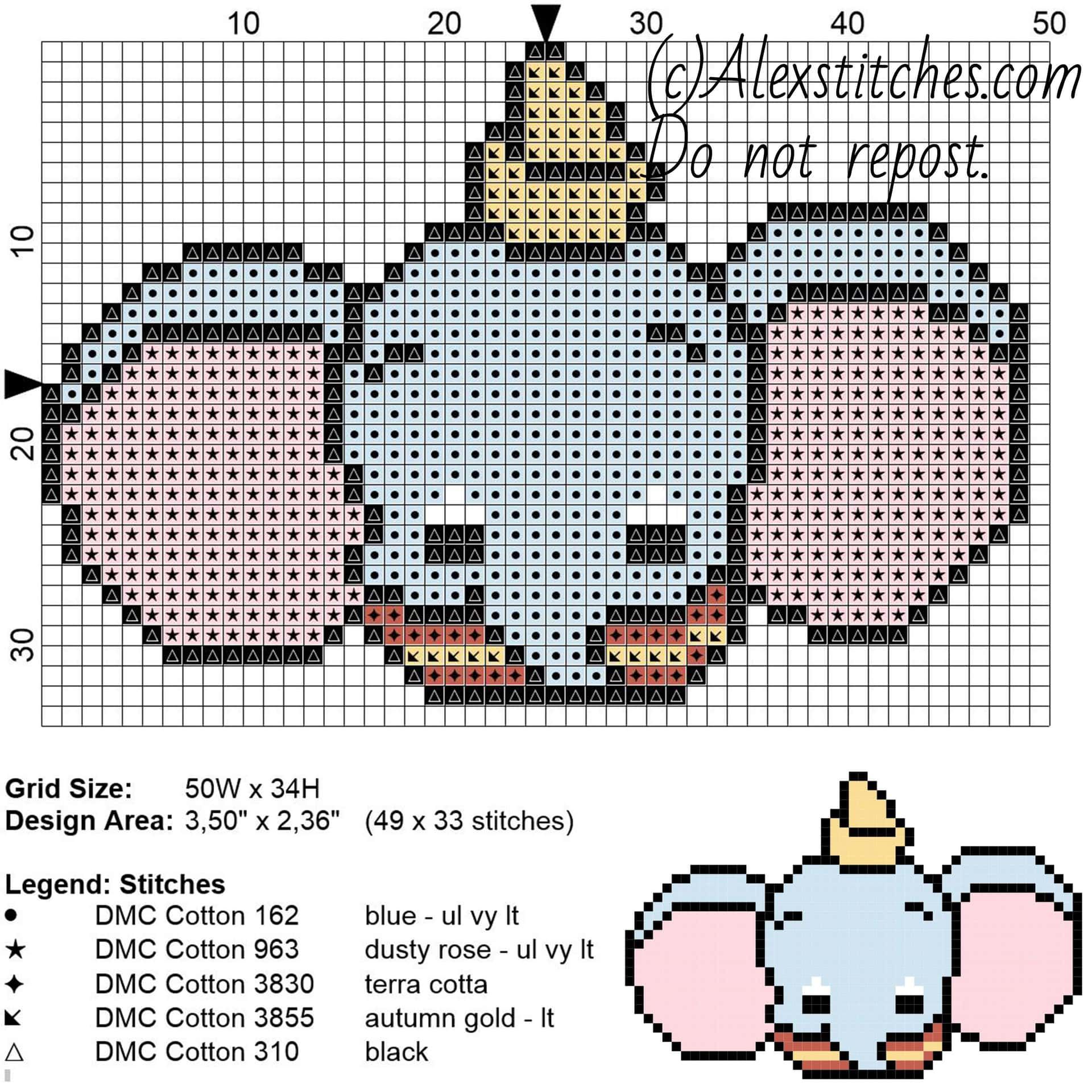 Coloriage Dumbo Disney à imprimer et colorier