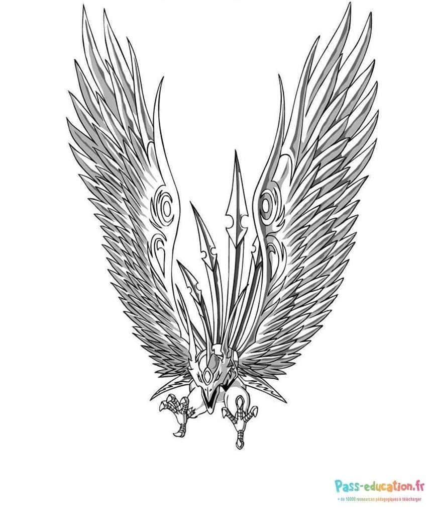Coloriage Ailes mécaniques Bakugan à imprimer et colorier