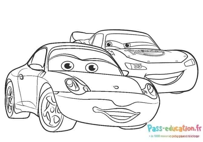 Coloriage Courses animées à imprimer et colorier