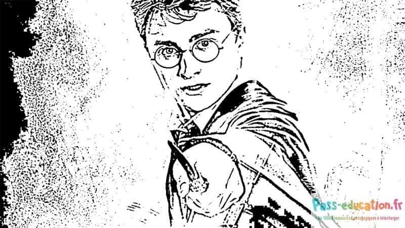 Coloriage Dobby l'elfe de maison à imprimer et colorier