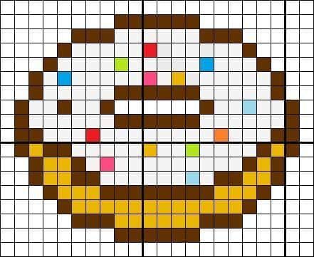 Coloriage Cookie souriant à imprimer et colorier