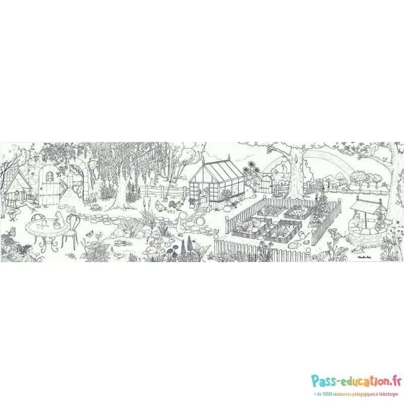 Coloriage Jardin secret à imprimer et colorier