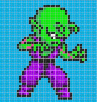 Coloriage Guerrier vert à imprimer et colorier