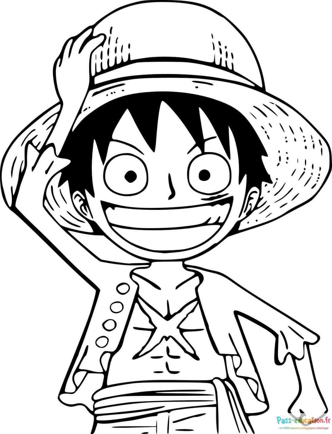 Coloriage Pirate joyeux à imprimer et colorier