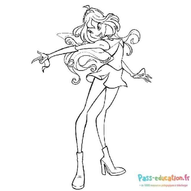Coloriage Fille adolescente à imprimer et colorier