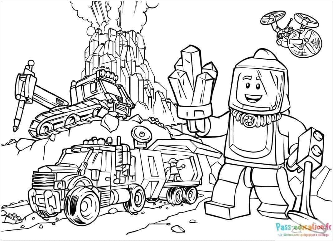Coloriage Aventure Lego à imprimer et colorier
