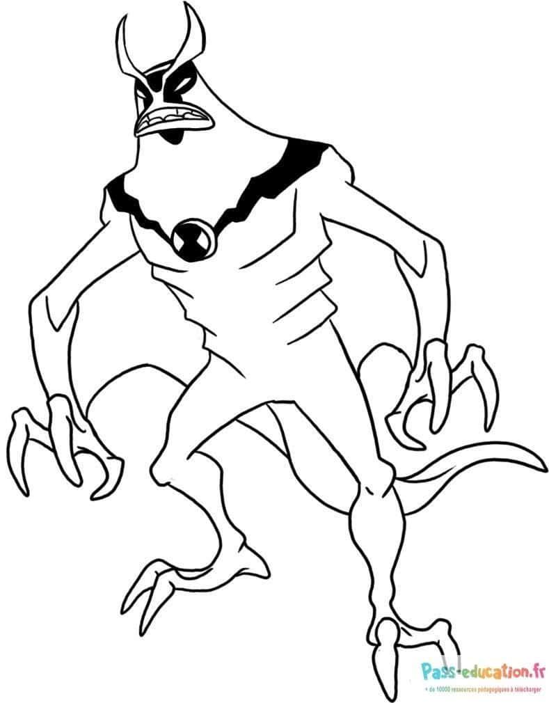 Coloriage Stinkfly de Ben 10 à imprimer et colorier