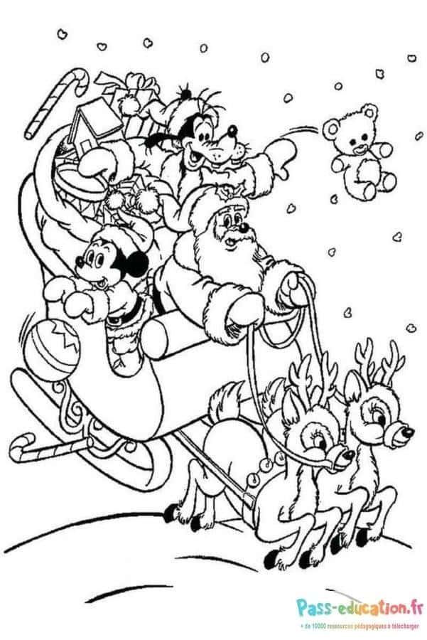 Coloriage Noël avec Disney à imprimer et colorier