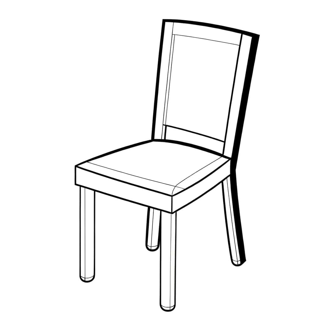 Coloriage Chaise à imprimer et colorier