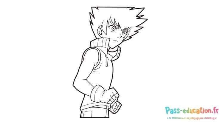 Coloriage Garçon Bakugan à imprimer et colorier