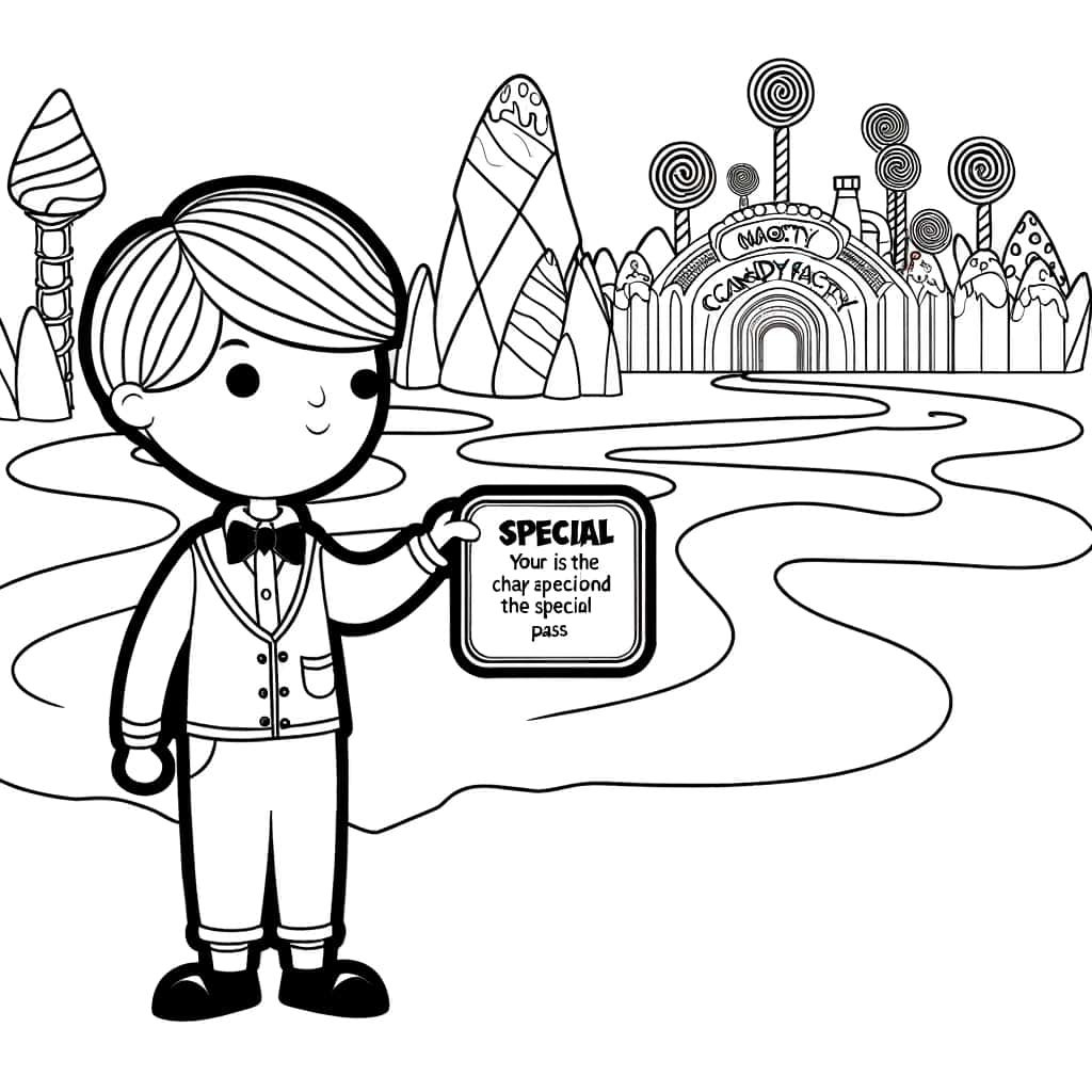 Coloriage Charlie et la Chocolaterie à imprimer et colorier