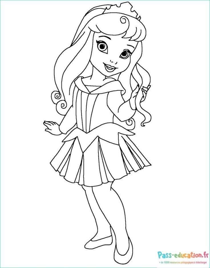 Coloriage Princesse élégante à imprimer et colorier