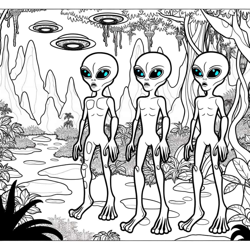 Coloriage Forêt Pandora à imprimer et colorier