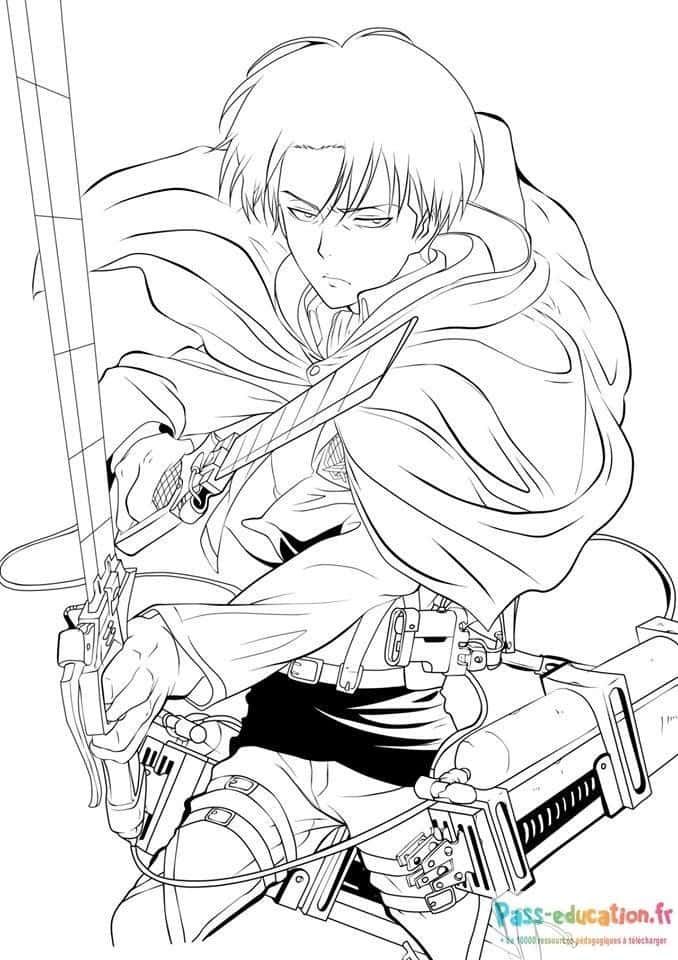 Coloriage Guerrier concentré à imprimer et colorier
