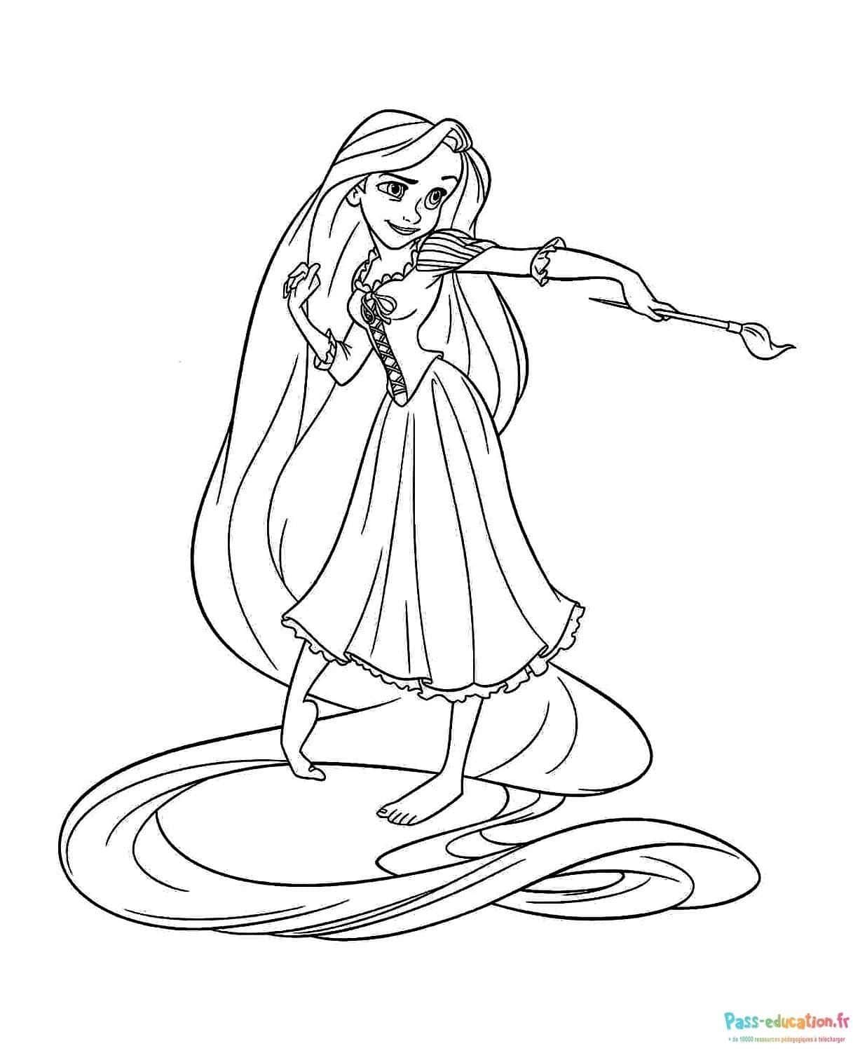 Coloriage Princesse à colorier à imprimer et colorier