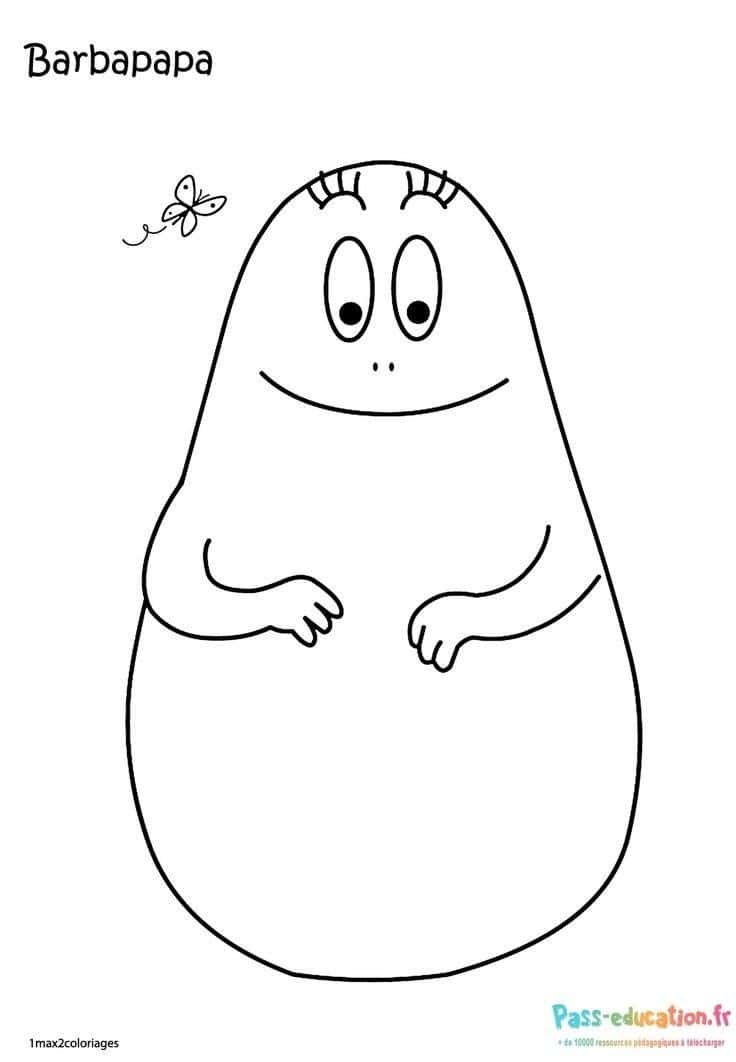 Coloriage Barbapapa à imprimer et colorier