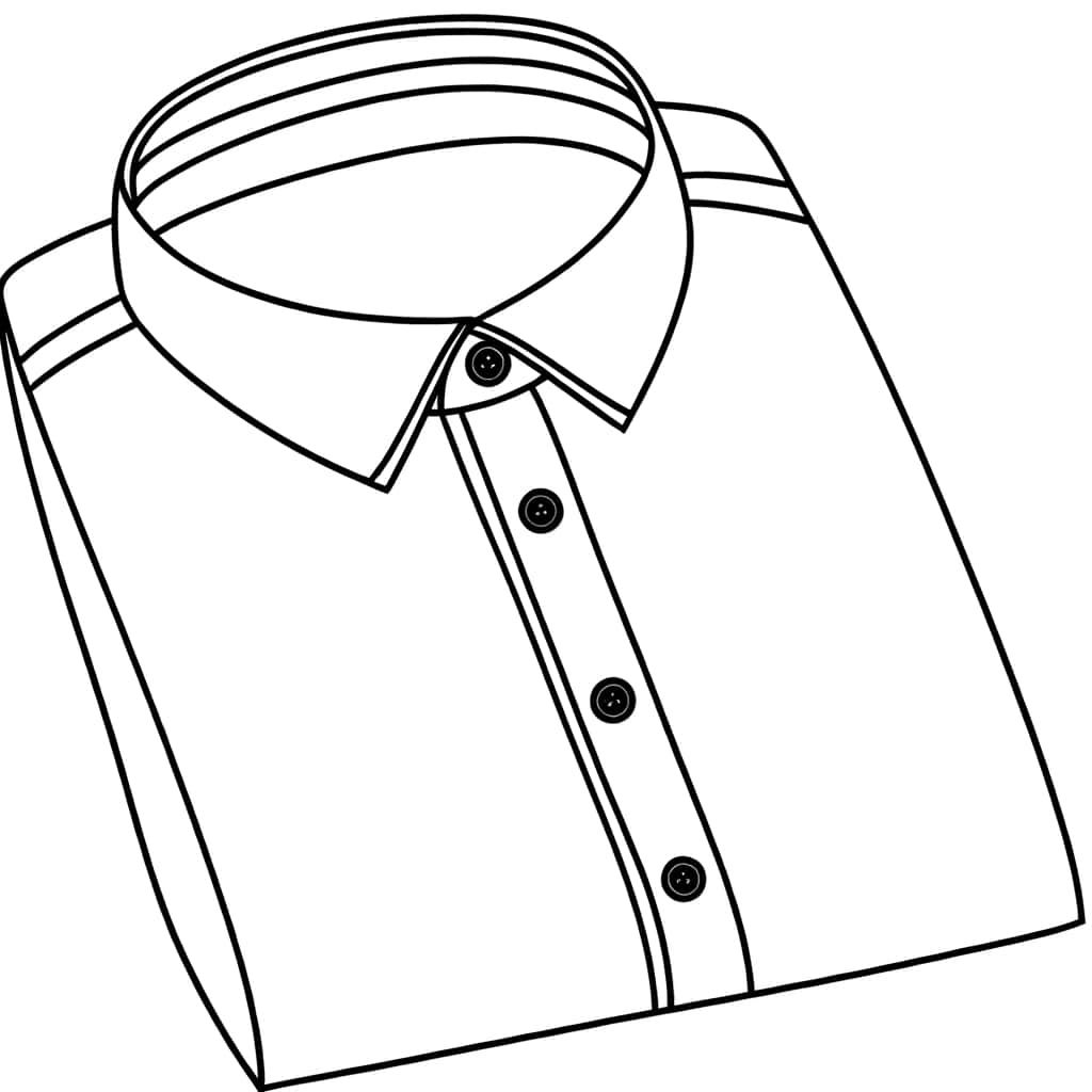 Coloriage Chemise élégante à imprimer et colorier