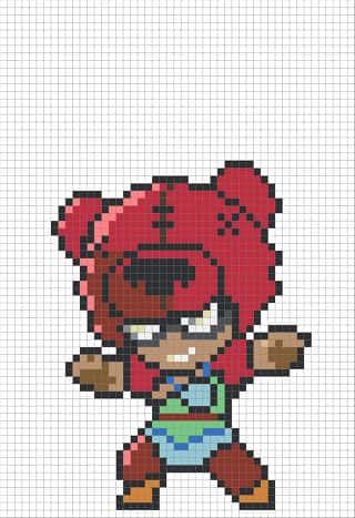 Coloriage Nounours Brawl Stars à imprimer et colorier