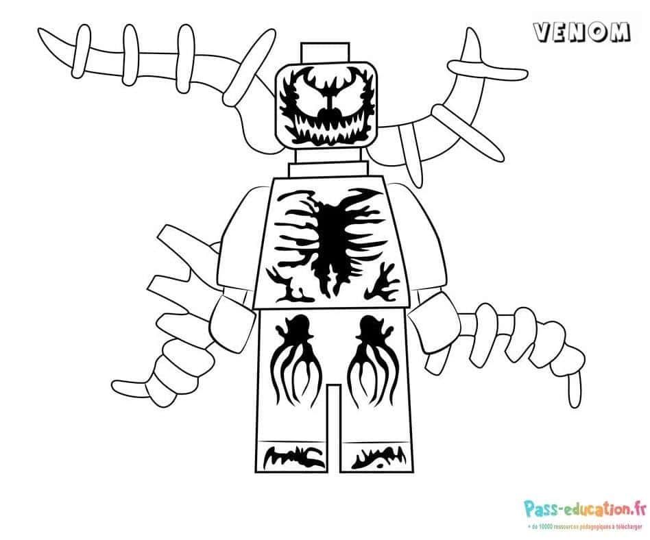 Coloriage Venom Lego à imprimer et colorier