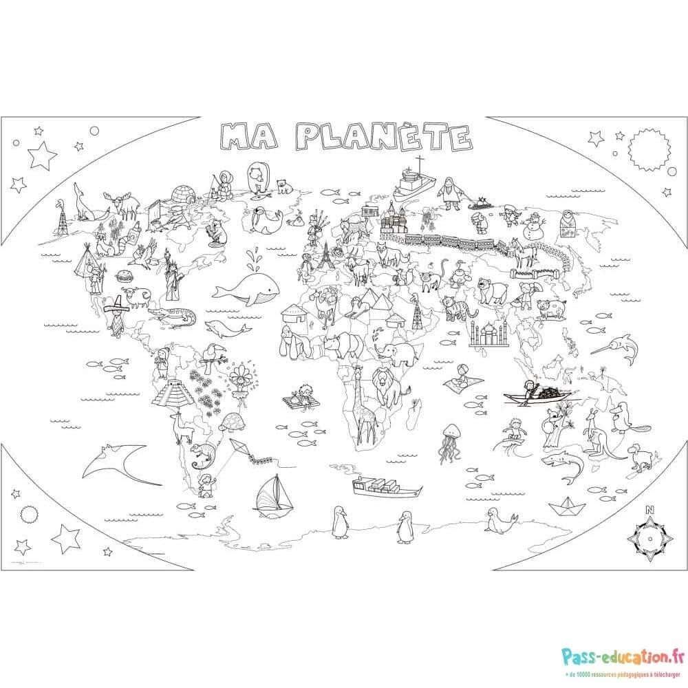 Coloriage Ma Planète à imprimer et colorier