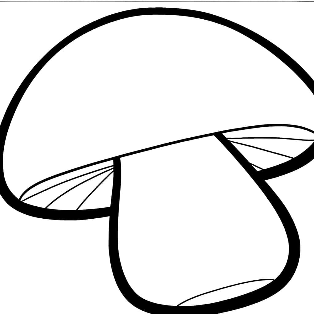 Coloriage Champignon à imprimer et colorier