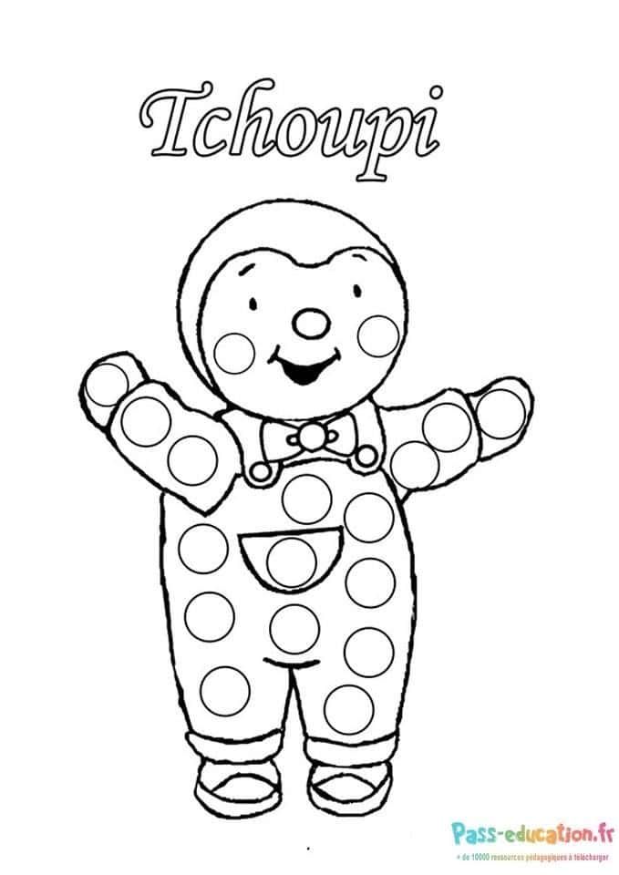 Coloriage Tchoupi à imprimer et colorier