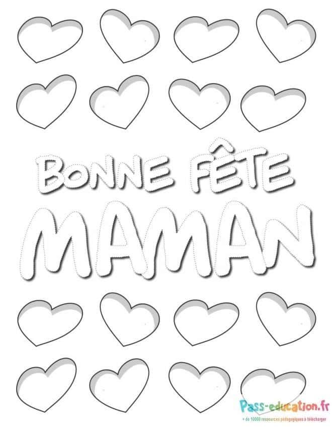 Coloriage Fête des Mères à imprimer et colorier
