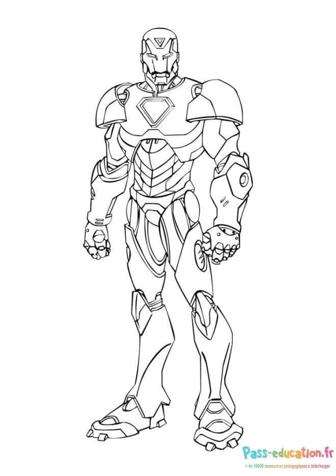Coloriage Iron Man à imprimer et colorier