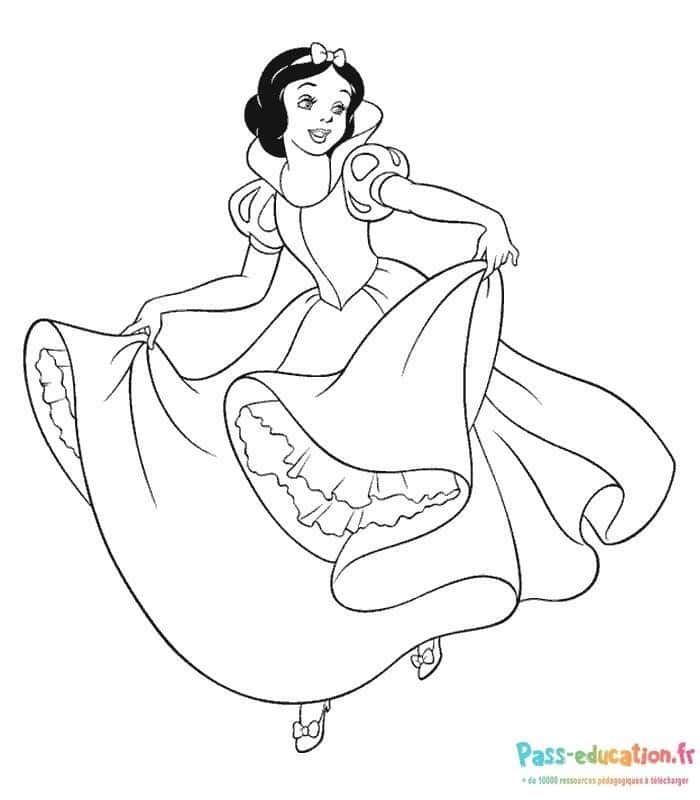 Coloriage Danse élégante à imprimer et colorier