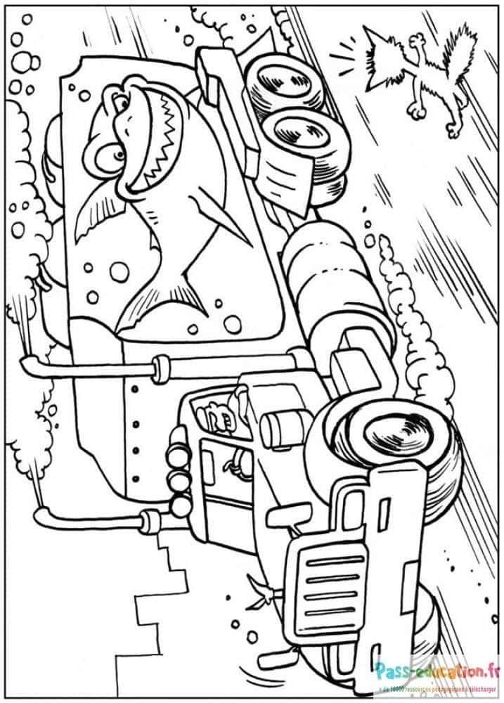Coloriage Camion militaire à imprimer et colorier