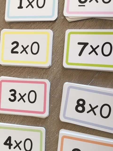 Coloriage Multiplications zéro à imprimer et colorier