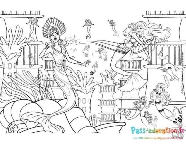 Coloriage Aventure sous-marine à imprimer et colorier