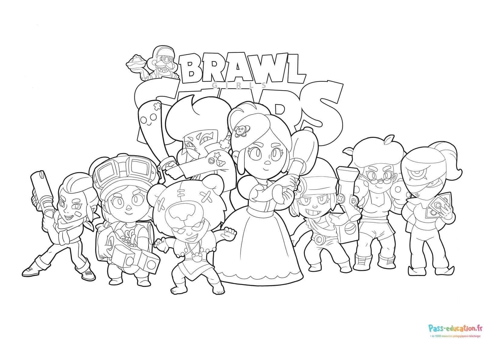 Coloriage Brawl Stars à imprimer et colorier
