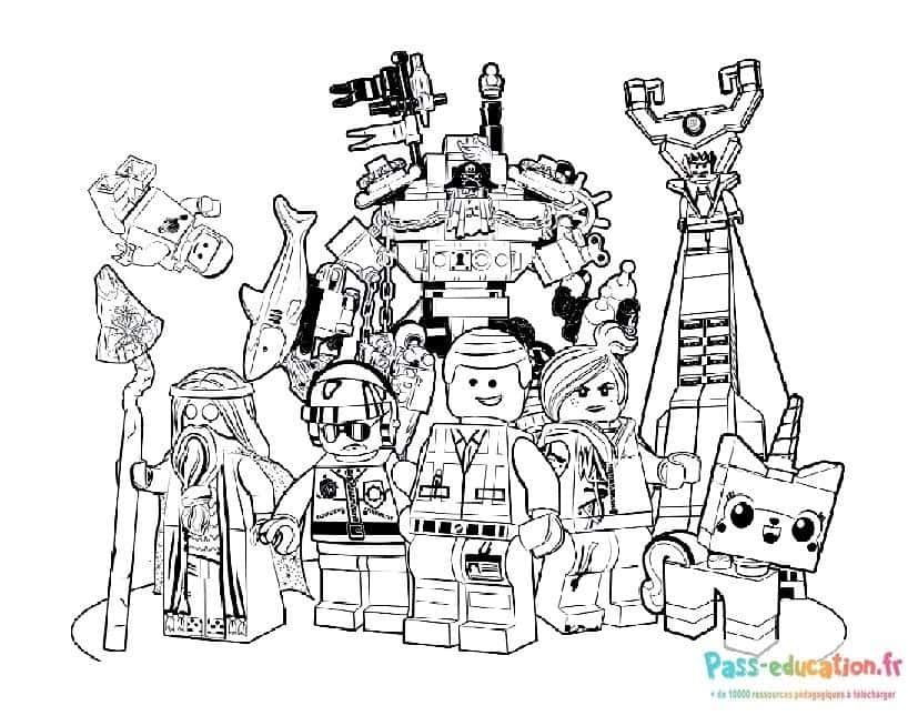 Coloriage Aventure Lego à imprimer et colorier