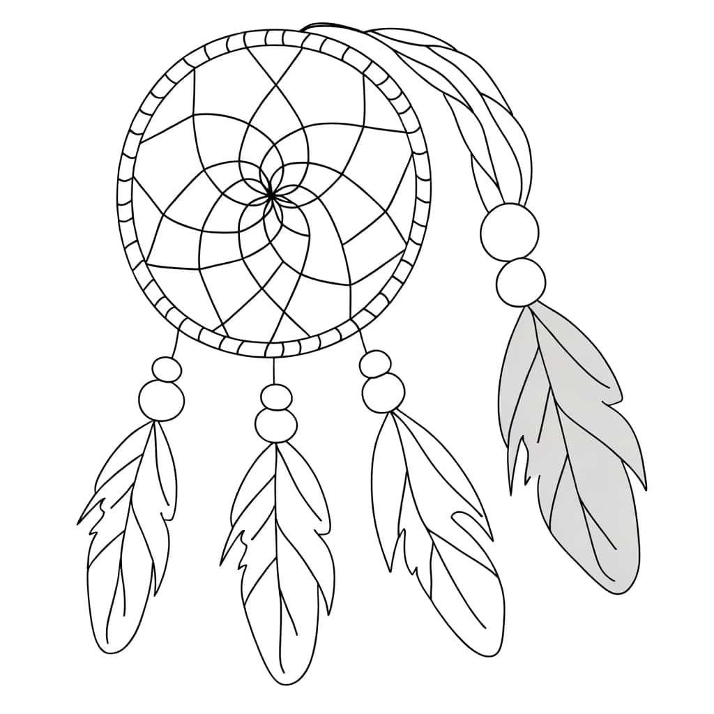 Coloriage Attrape Rêve à imprimer et colorier
