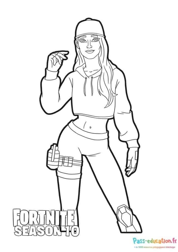 Coloriage Saison Fortnite à imprimer et colorier