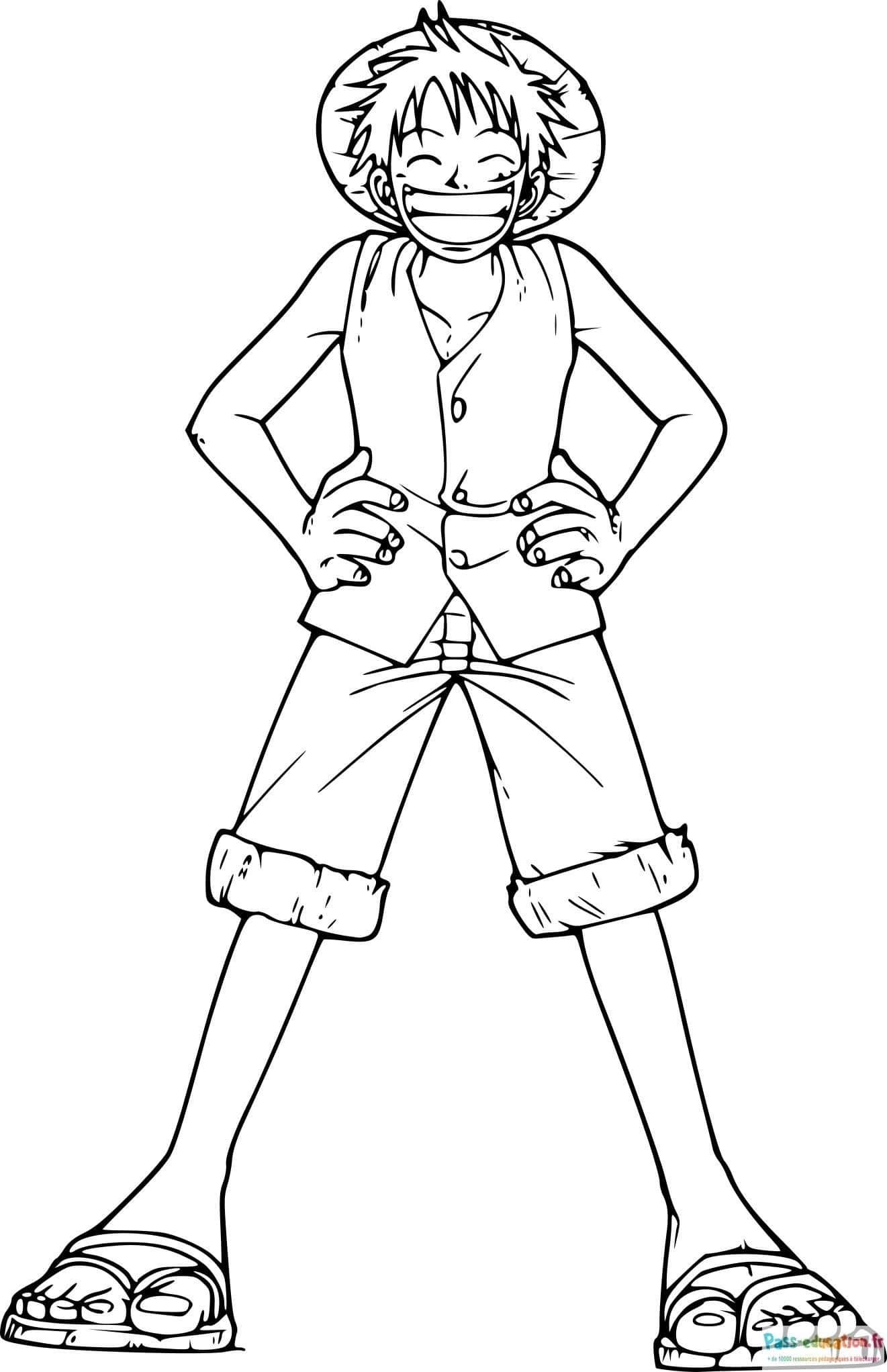 Coloriage Pirate souriant à imprimer et colorier