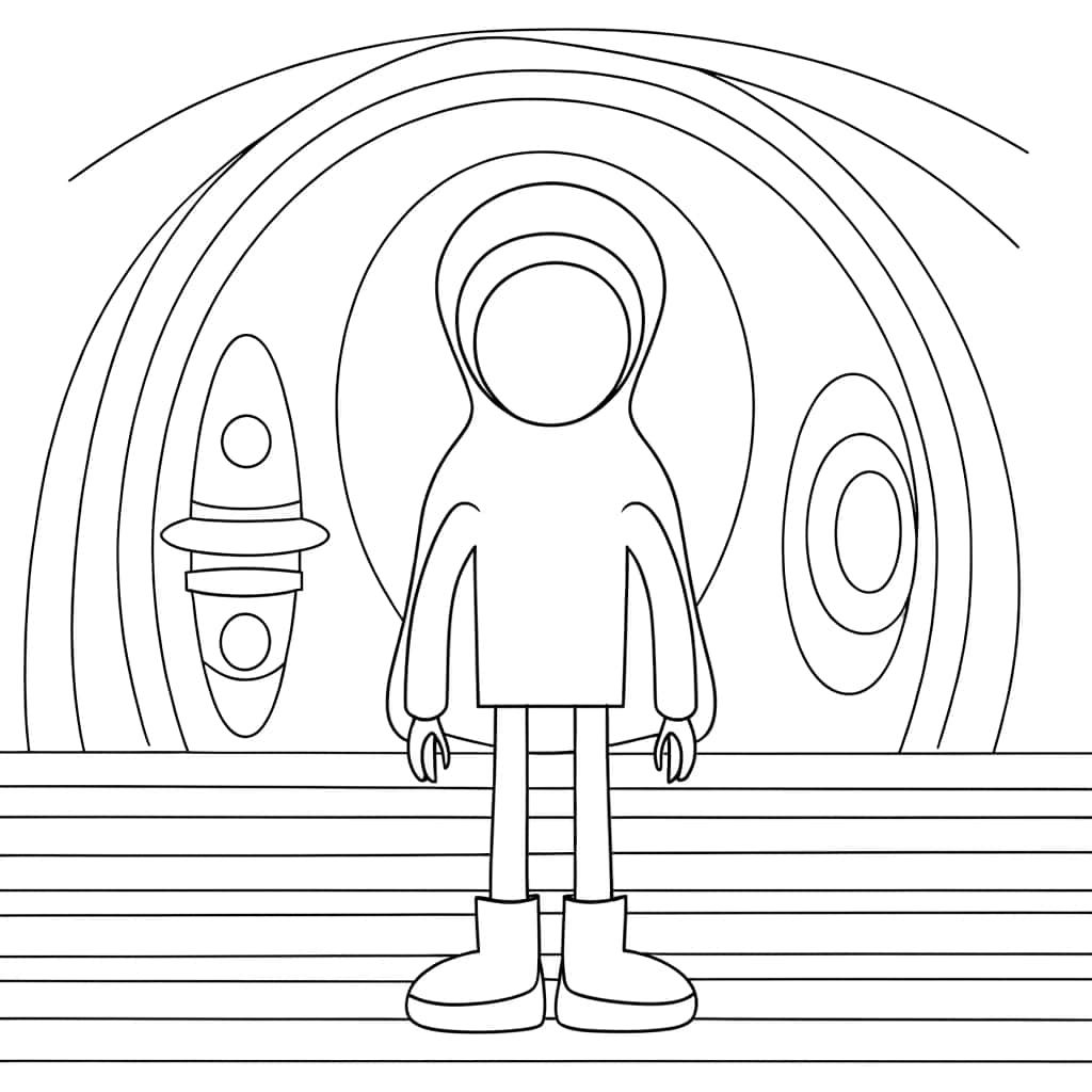 Coloriage Among Us astronaute à imprimer et colorier