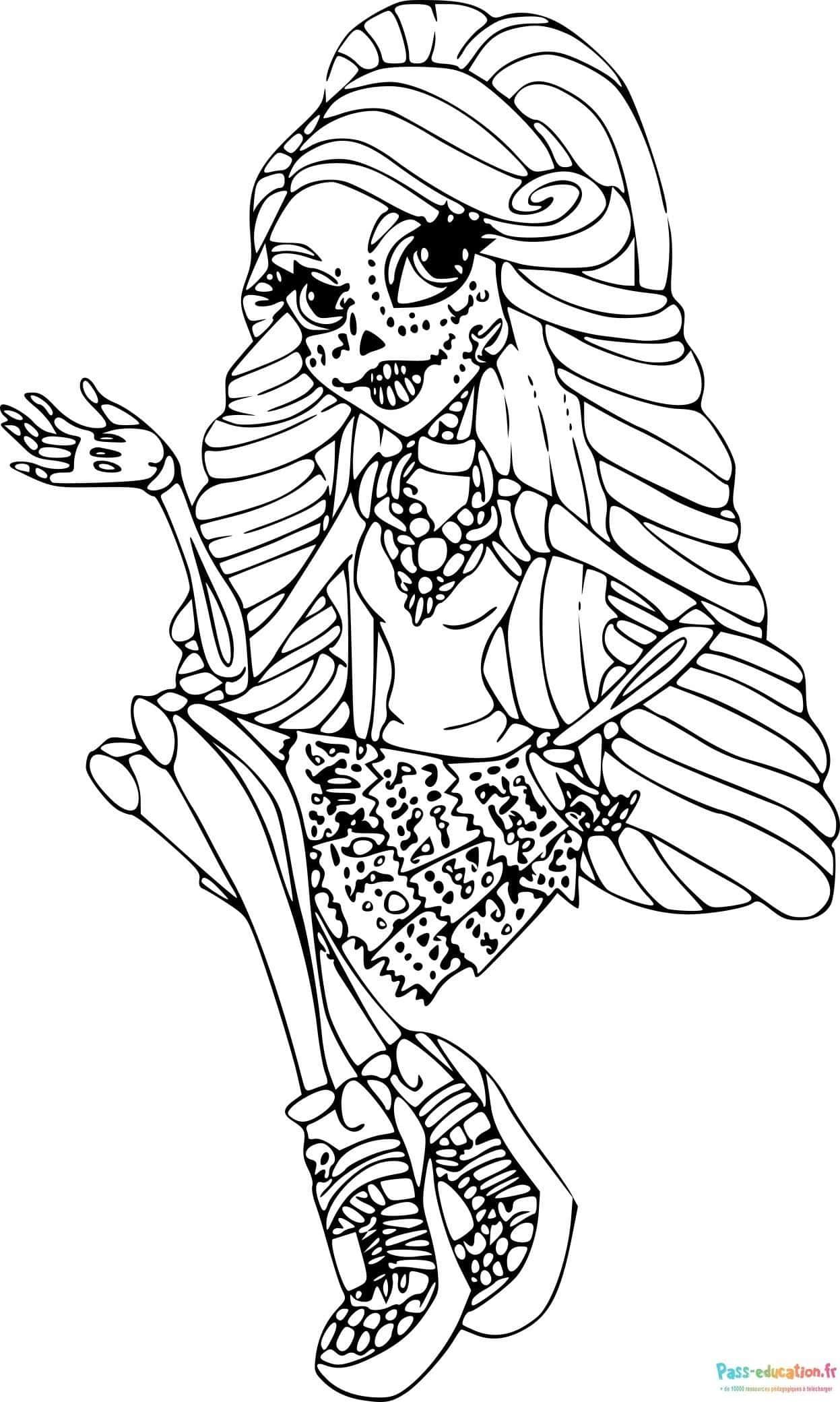 Coloriage Spectre High School à imprimer et colorier
