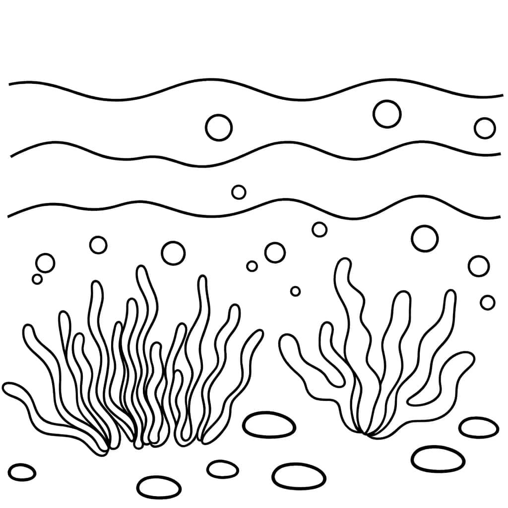 Coloriage Fonds marins animés à imprimer et colorier