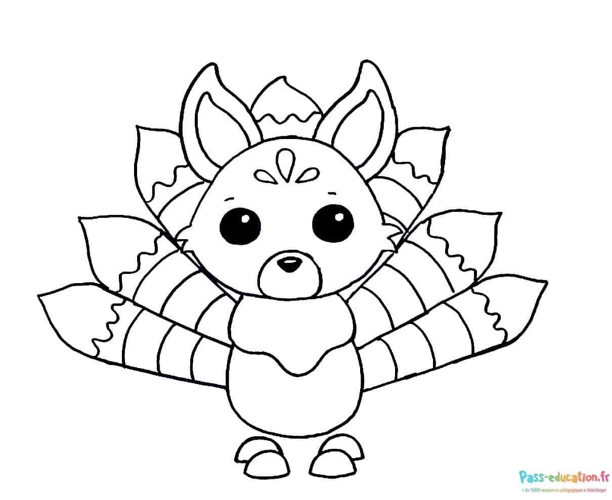Coloriage Personnage Roblox à plumes à imprimer et colorier